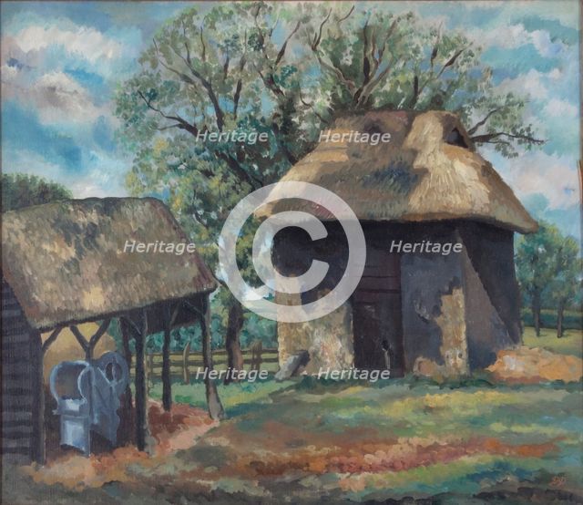 'The black barn', 1863-1932. Creator: Douglas Davidson.