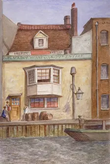 The Black Boy Inn, St Katherine's Way, Stepney, London, c1865. Artist: JT Wilson