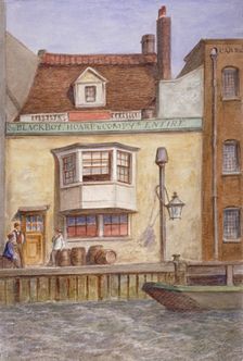 The Black Boy Inn, St Katherine's Way, Stepney, London, c1865. Artist: JT Wilson