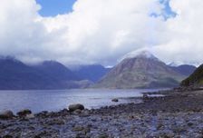 The Black Cuillins across Loch Scavaig, Isle of Skye, Scotland, 20th century. Artist: CM Dixon