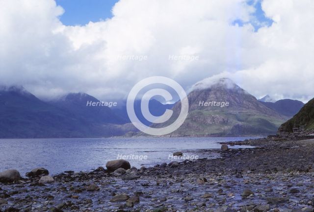 The Black Cuillins across Loch Scavaig, Isle of Skye, Scotland, 20th century. Artist: CM Dixon.
