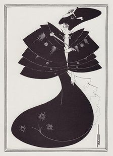 The Black Cape, 1893. Creator: Aubrey Beardsley