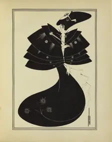 The Black Cape, 1907. Creator: Aubrey Beardsley