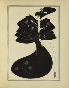 The Black Cape, 1907. Creator: Aubrey Beardsley