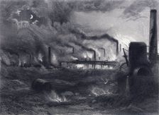 The Black Country near Bilston, Staffordshire, 1869. Creator: G Greatbach