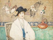 The Black Hat (Miss Dorothy Hart), 1916. Creator: Henry Golden Dearth