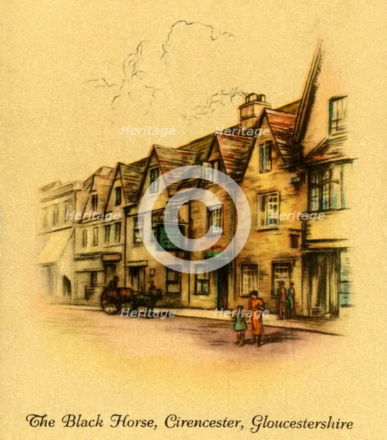 'The Black Horse, Cirencester, Gloucestershire', 1936.   Creator: Unknown.