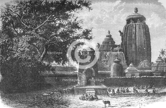 'The Black Pagoda near the Temple of Juggernath; Notes on the Ancient Temples of India', 1875. Creator: Unknown.