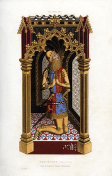 The Black Prince, c1355, (1843).Artist: Henry Shaw