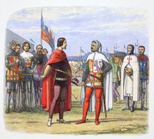 The Black Prince extorts an amnesty from Pedro the Cruel, Spain, 1367 (1864). Creator: James William Edmund Doyle