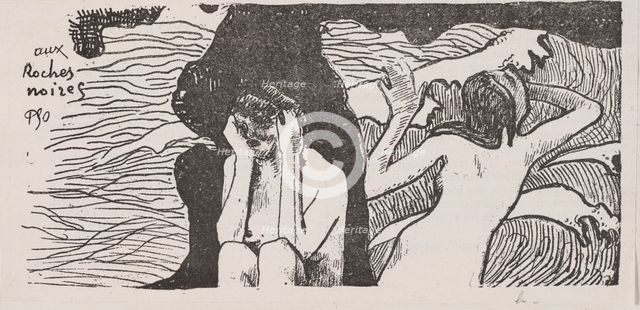 The Black Rocks. Creator: Paul Gauguin (French, 1848-1903).
