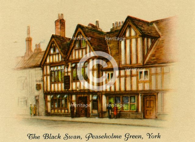 'The Black Swan, Peaseholme Green, York', 1936. Creator: Unknown.