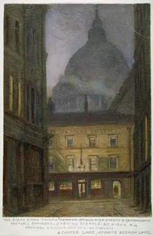 The Black Swan Tavern in Carter Lane, City of London, 1870. Artist: JT Wilson