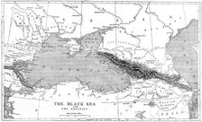 The Black Sea and the Caucasus; Map 1854. Creator: Unknown