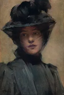 The Black Veil c19th century. Artist: Samuel Melton Fisher