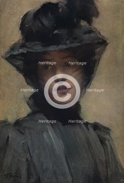 'The Black Veil', c19th century. Artist: Samuel Melton Fisher.