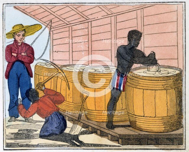 'The Blackman's Lament on how to make Sugar', 1813. Artist: Amelia Alderson Opie