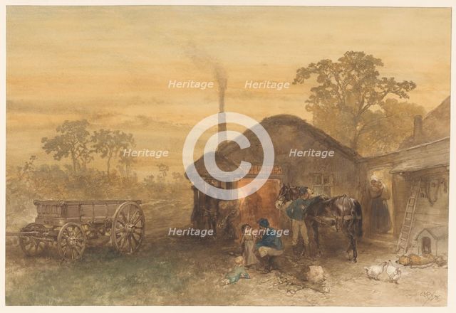 The blacksmith, 1876. Creator: Charles Rochussen.