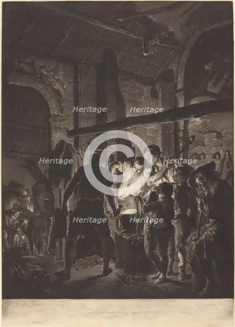 The Blacksmith's Shop, 1771. Creator: Richard Earlom.