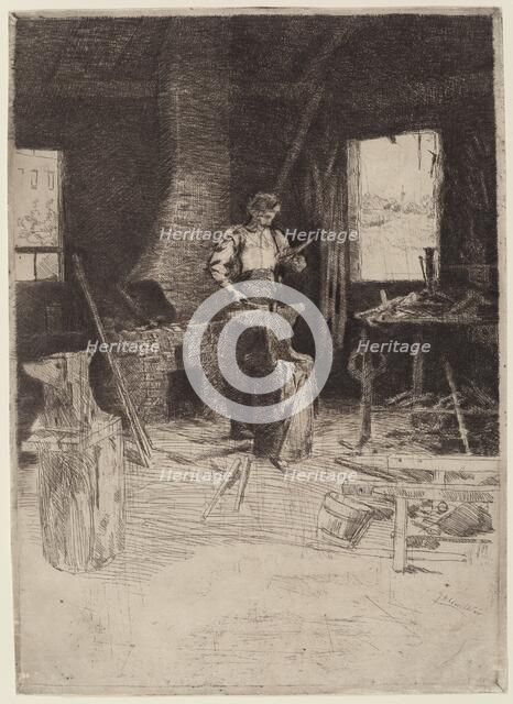 The Blacksmith's Shop. Creator: Julian Alden Weir.