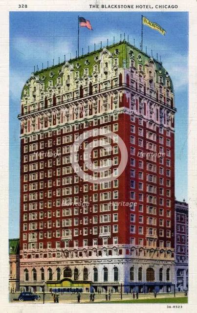 The Blackstone Hotel, Chicago, Illinois, USA, 1933. Artist: Unknown
