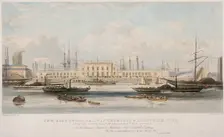 The Blackwall Railway Terminus and Brunswick Pier Blackwall, Poplar, London, c1840. Artist: Thomas Picken