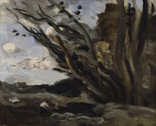 The Blast, mid-late 19th century. Creator: Jean-Baptiste-Camille Corot