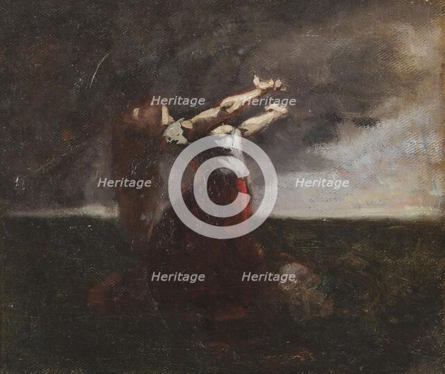 The Blasphemer, 1872. Creator: Gustaf Cederström.