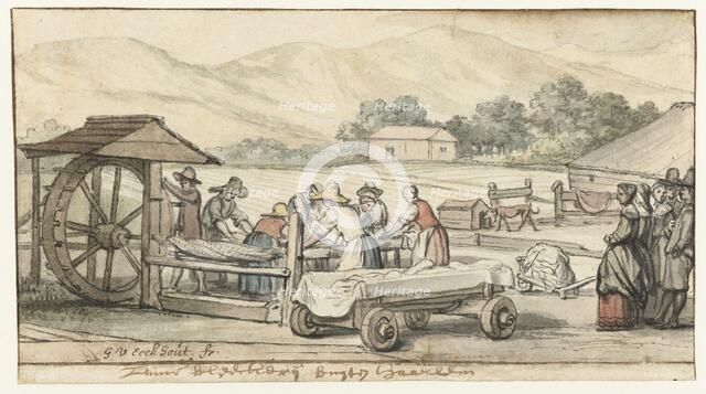 The Bleaching Fields near Haarlem, 1659-1665. Creator: Gerbrand van den Eeckhout.