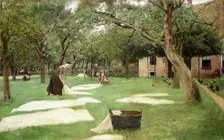The Bleaching of Linen, 1882. Artist: Liebermann, Max (1847-1935)