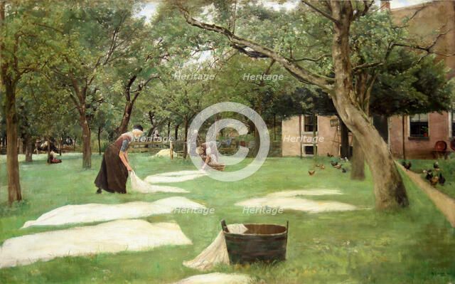 The Bleaching of Linen, 1882. Artist: Liebermann, Max (1847-1935)