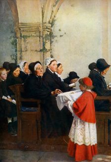 The Blessed Bread c1879, (1912).Artist: Pascal Adolphe Jean Dagnan-Bouveret