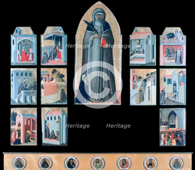 'The Blessed Humility and Eleven Stories from Her Life', c1306-1348. Artist: Pietro Lorenzetti