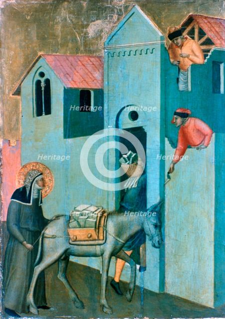 The Blessed Humility and Eleven Stories from Her Life', (detail), c1306-1348 Artist: Pietro Lorenzetti