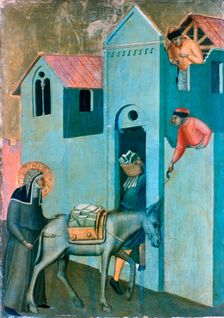 The Blessed Humility and Eleven Stories from Her Life (detail), c1306-1348 Artist: Pietro Lorenzetti