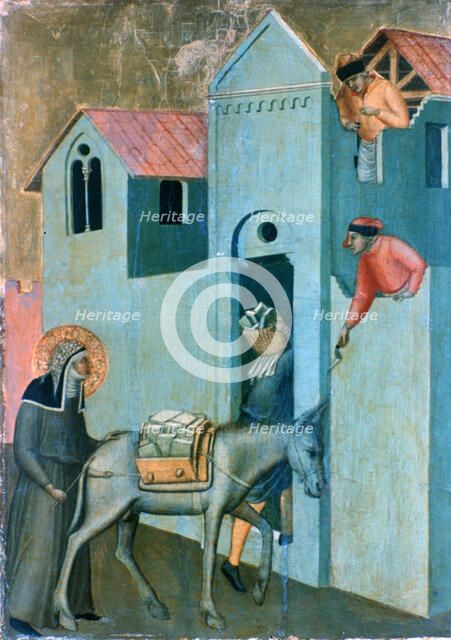 The Blessed Humility and Eleven Stories from Her Life', (detail), c1306-1348 Artist: Pietro Lorenzetti