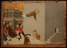 The blessed Ranieri frees the poors from a Florentine jail (From Borgo del Santo Sepolcro Altarpiece), 1437-1444. Artist: Sassetta (1392-1450)
