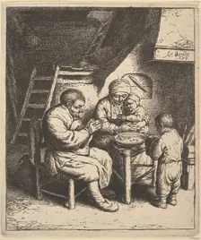 The Blessing, 1610-85. Creator: Adriaen van Ostade