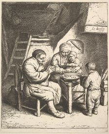 The Blessing, 1610-85. Creator: Adriaen van Ostade