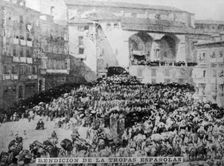The blessing of the Spanish troops, (1890s), 1920s