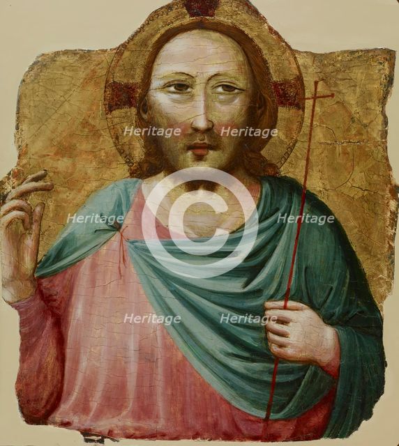 The Blessing Christ, 1340-1349.  Creator: Pietro da Rimini.