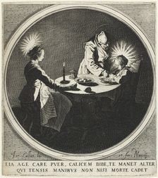 The Blessing (Le Bénédicité) also known as The Holy Family at Table, 1628. Creator: Jacques Callot (French, 1592-1635)