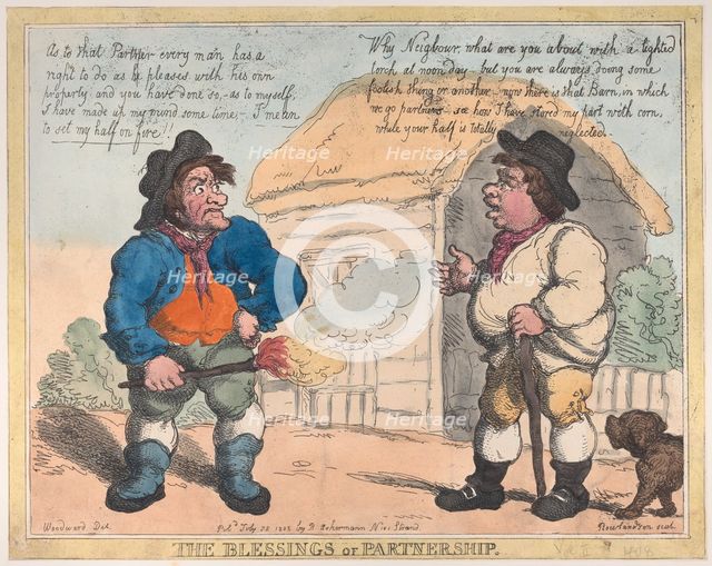 The Blessings of Partnership, July 28, 1805., July 28, 1805. Creator: Thomas Rowlandson.