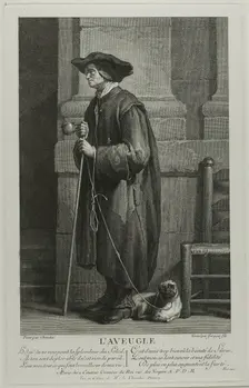 The Blind Man Begging, c. 1753. Creator: Louis Surugue