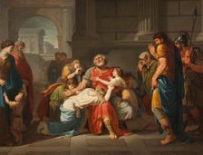 The Blind Oedipus Commending his Children to the Gods , 1784. Creator: Bénigne Gagneraux