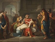 The Blind Oedipus Commending his Children to the Gods , 1784. Creator: Bénigne Gagneraux