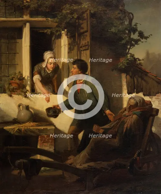 The Blind Beggar, 1856. Creator: Sir Lawrence Alma-Tadema.