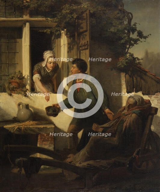 The Blind Beggar, 1856. Creator: Sir Lawrence Alma-Tadema.