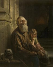 The Blind Beggar, 1852. Creator: Josephus Laurentius Dyckmans