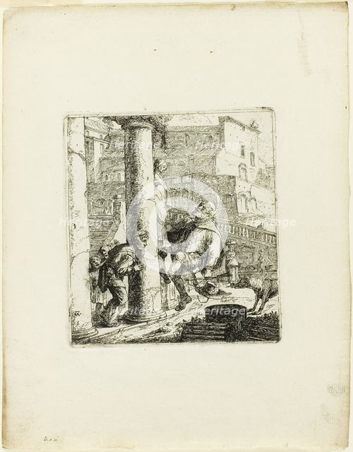 The Blind Beggar Tricked by Lazarillo, n.d. Creator: Thomas Wyck.